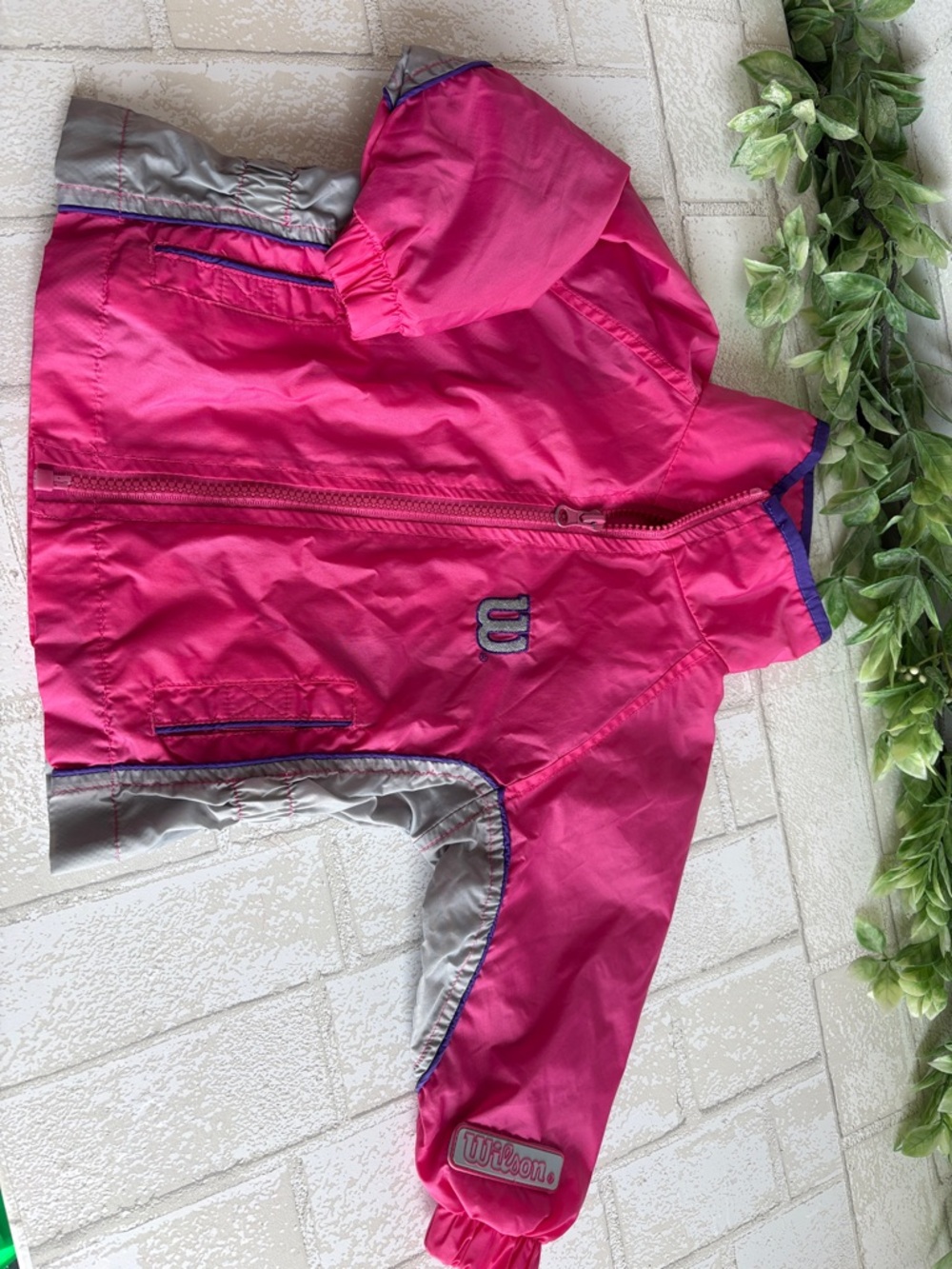 Vintage Wilson Hot Pink infant baby girl Sport Jacket 12 months
